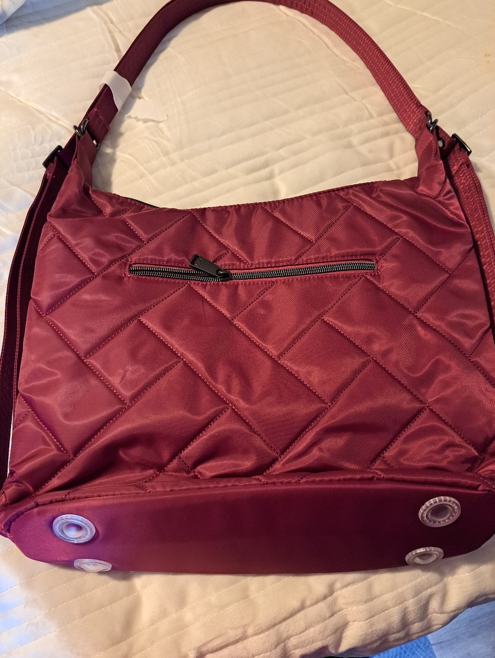 Lug Zipliner In Raspberry - Picture 2 of 3